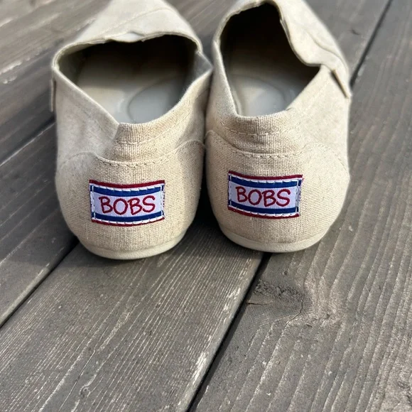 Bobs from Skechers  Womens Taupe Slip on Shoes Memory Foam Size 9 Comfort - Picture 4 of 9